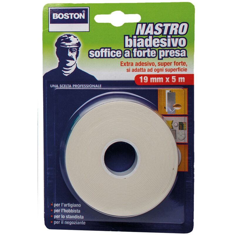 12PZ NASTRO BIADESIVO FORTE BOSTON ML.5X19MM