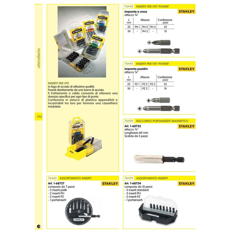 Inserti avvitatore ph 2 x 25 mm 120092