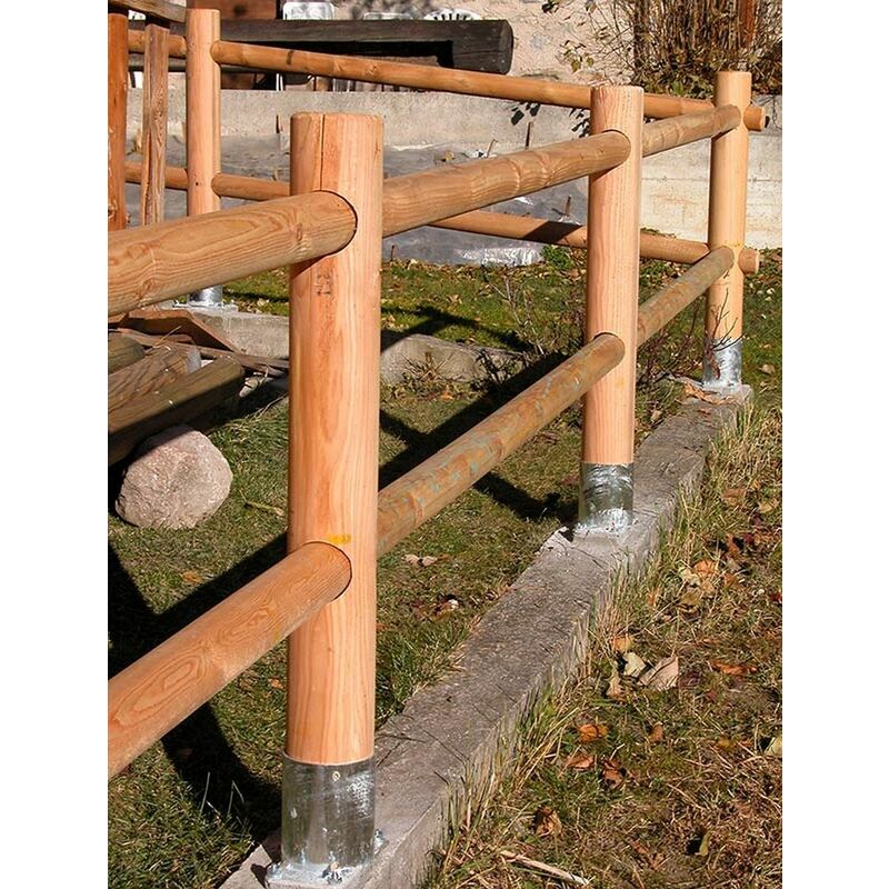 10PZ MEZZI PALI TONDI IN CM 8 LUNGHEZZA CM 150 H LEGNO TRATTATI IMPREGNATI PER  RECINZIONE/