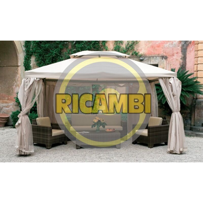 Set 4 Teli Zanzariera Per Gazebo Da Giardino 3x3 M Kit Di 4 Zanzariere