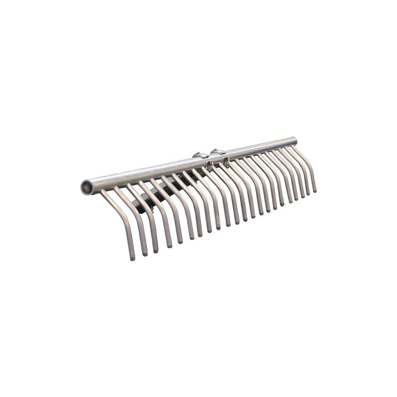 Rastrello Per Fieno Brixo In Alluminio - 22 Denti Regolabili, Larghezza 77 Cm, Senza Manico