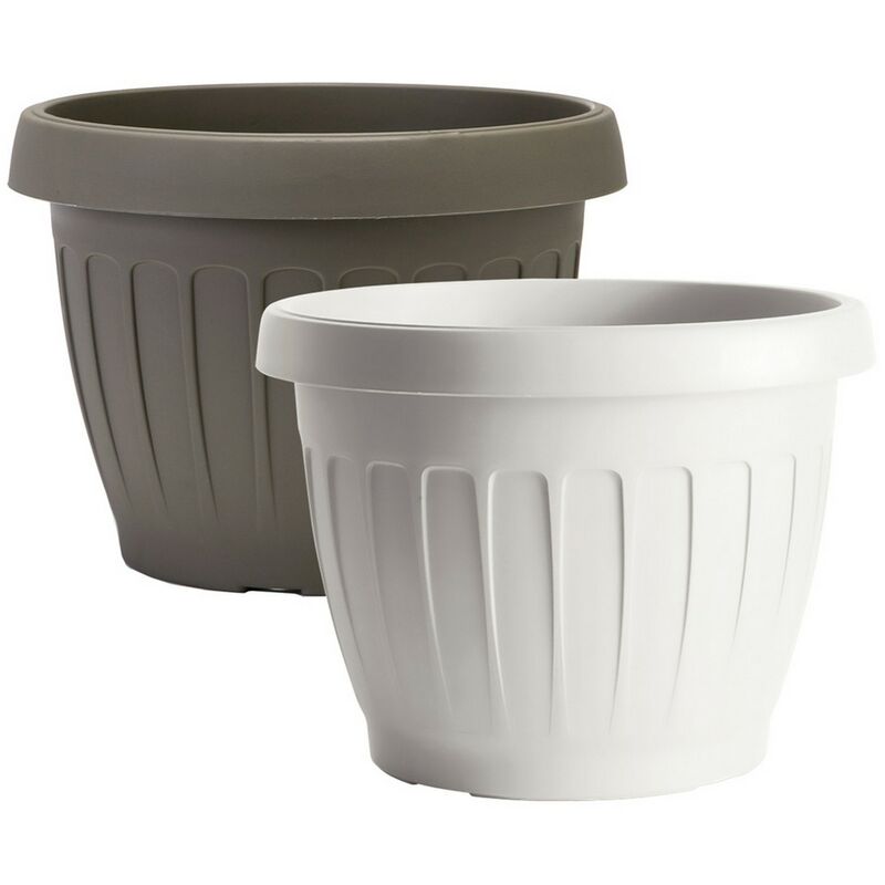 VASO TONDO Ø 25 X H.18,5 LT. 5,7 - BIANCO