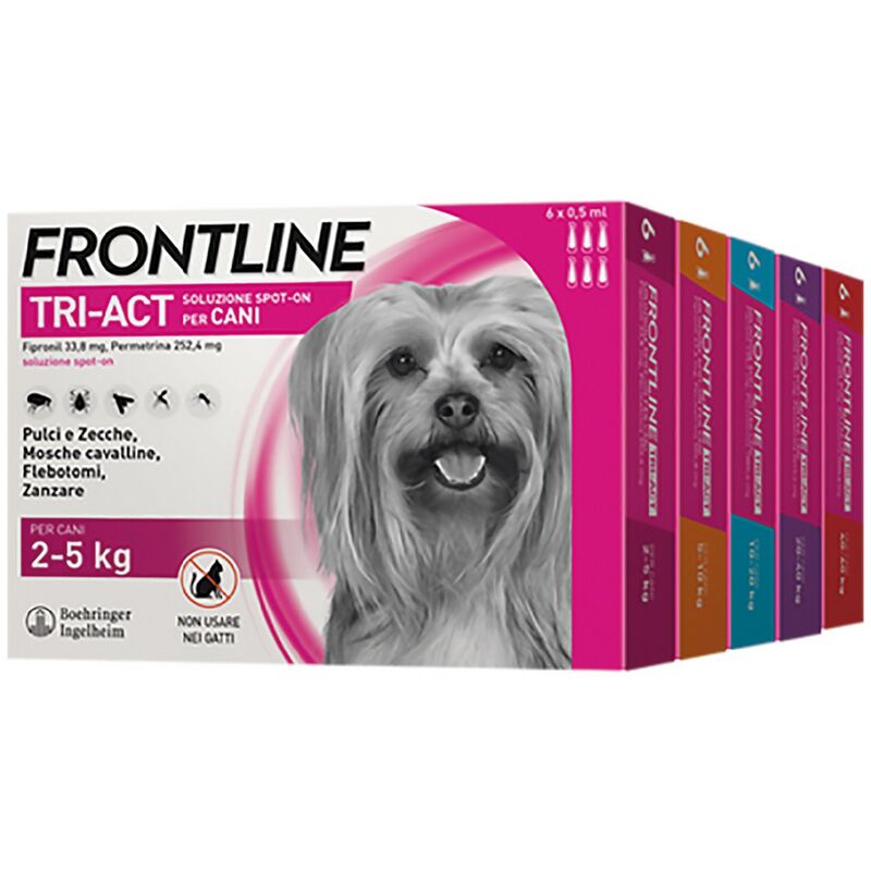 1PZ ANTIPARASSITARIO 'FRONTLINE TRI-ACT' CANI 40/60 KG - 3 PIPETTE ML 6