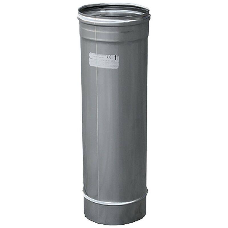 Tubo Riscaldamento 125mm Tubo Camino In Acciaio Inox 125mm - Lunghezza 0,5 M Per Canna Fumaria Tubo Camino 125 Mm