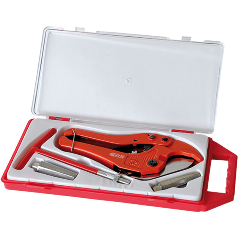 Taglia Tubi Fino 64 Mm Tagliatubi A Cricchetto Professionale | Per Tubi PVC, PP, PU | Lama SK5 | Diametro 64mm Forbici Per Tubi PVC PP PU - Foto 11