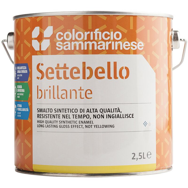 6PZ SMALTO SINTETICO 'SETTEBELLO' LT. 0,750 GRIGIO PERLA