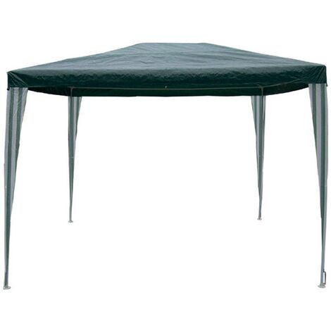 Gazebo MACON 2x3 Mt – Struttura In Acciaio E Copertura In Polietilene, Colore Verde