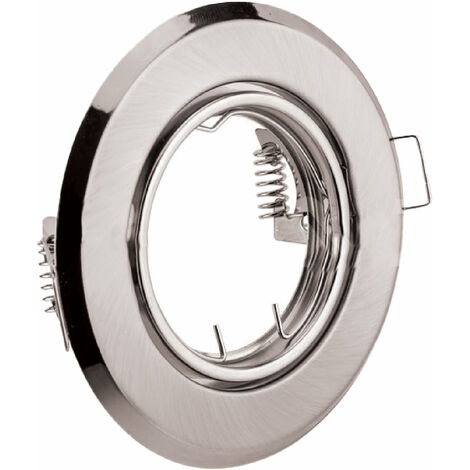 1CF PORTAFARETTO LED ORIENTABILE METALLO satinato diametro 93 x h.27 mm