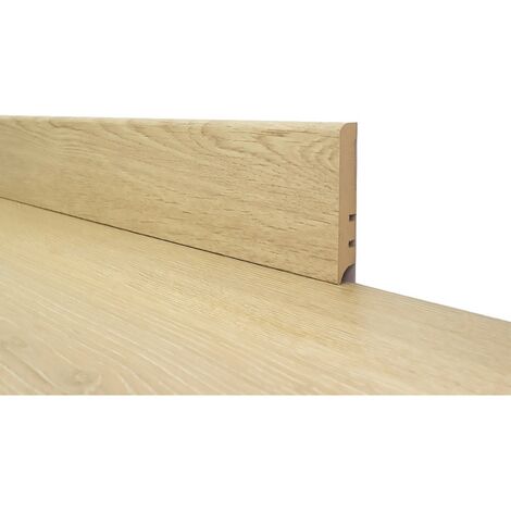 10PZ BATTISCOPA PER LAMINATO bianco