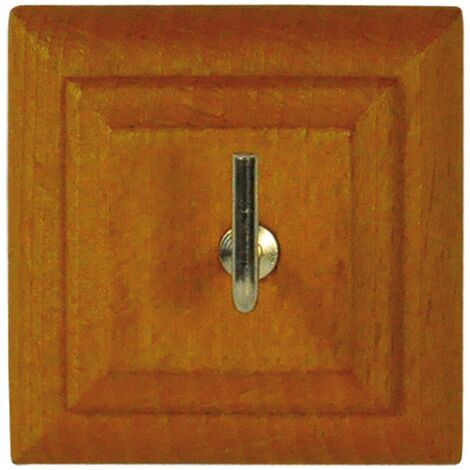 1BL APPENDITUTTO ADESIVO LEGNO 'QUADRO' 1 posto - pz. 2