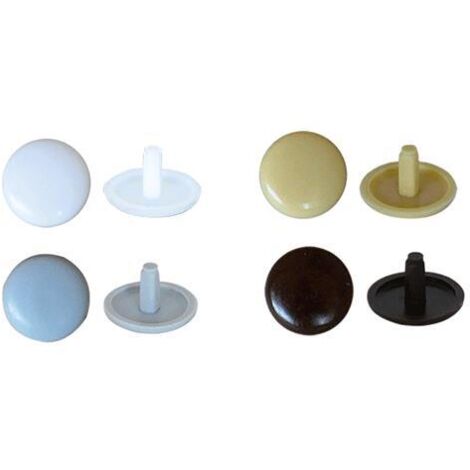 1BLISTER CAPPUCCIO COPRIVITE PER VITE TRUCIOLARE colore marrone - pz 100