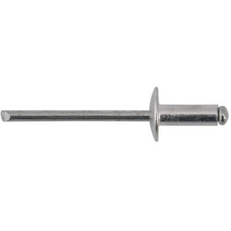 Rivetto A Strappo In Alluminio 4,0 X 11 - Testa 10 Cf. 50 Pz