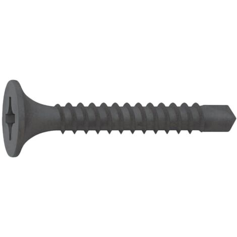 50 Viti Autoperforanti Per Cartongesso 3.5x35mm - Nero, Testa Phillips, Acciaio Fosfatato - Foto 3