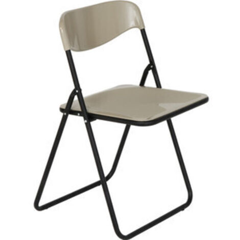 Sedia Pieghevole Per Yoga Iyengar - In Metallo, Bianca, Portatile, Senza Schienale - Foto 5