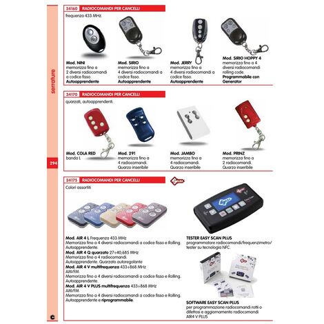 1PZ SILCA RADIOCOM.AIR4-Q QUARZATO BIANCO/NERO