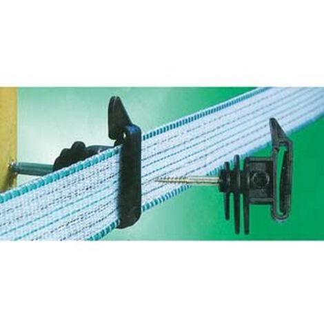 25PZ ISOLATORE ELETTRORECINZIONE CON VITE LEGNO PER FETTUCCIA