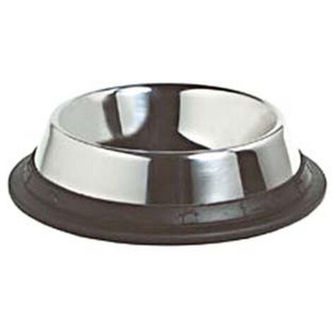 1PZ CIOTOLE IN ACCIAIO INOX PER CANI - cm.19x4,5h. capienza lt.0,50