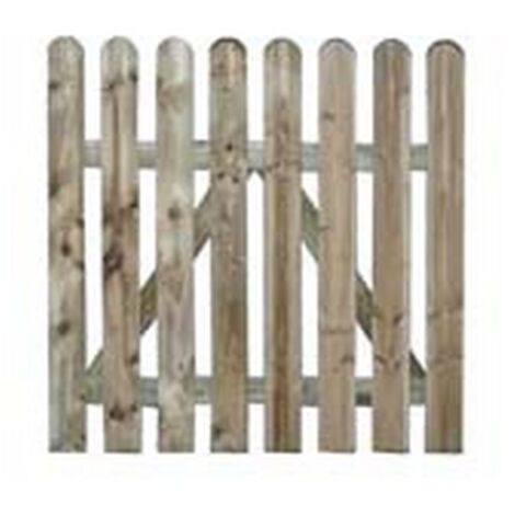 1PZ CANCELLETTO IN PINO IMPREGNATO CON DOGHE CONTINUE  - cm.100x70h.