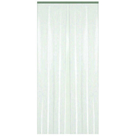 Tende in plastica a strisce - Bianca - cm 120x230h - VETTE (1/5)