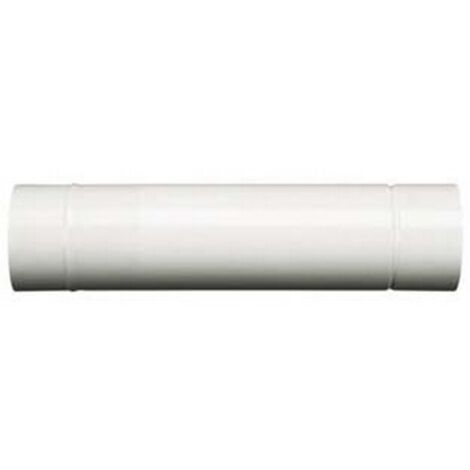 1PZ TUBO PORCELLANATO PER STUFE A LEGNA BIANCO "ALA SMALTO CLASSIC" -  mm.130x1000h.