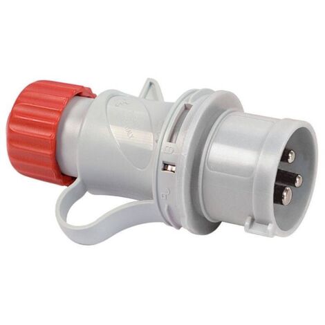 1PZ SPINA INDUSTRIALE VOLANTE ROSSA 3P+T CEE IP44 - 32A colore rosso 70124 (1/5)