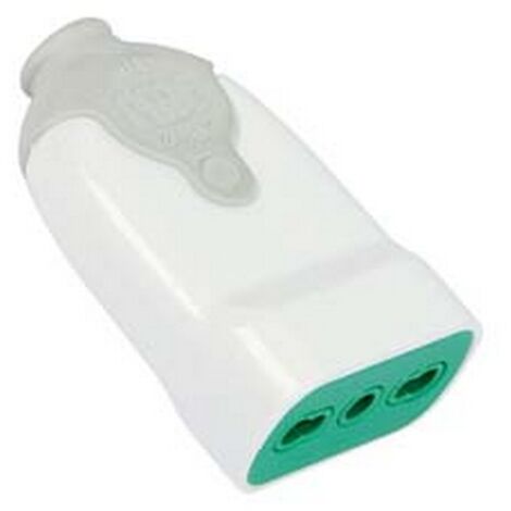 Presa Elettrica Simon Aquarius 2P+T Bianca Con Coperchio Trasparente - IP54, 16A, 250V