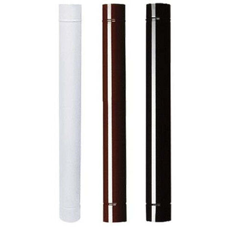 1PZ TUBO PORCELLANATO STUFE LEGNA MARRONE "ALA SMALTO CLASSIC"  mm150x1000h (1/4)