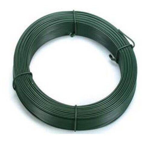 5ROTOLI FILO PLASTIFICATO VERDE IN MATASSE MT.100 - n°16 filo ø mm.2,8 per tensione