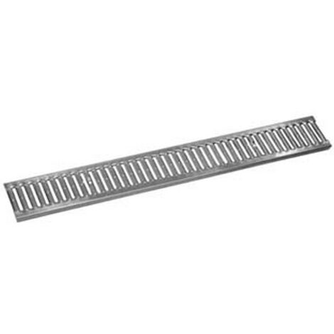 1PZ GRIGLIA ZINCATA PER CANALETTA IN POLIPROPILENE DA CM.100X10 - cm.100x10x1,3h.