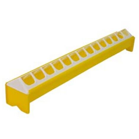 6PZ MANGIATOIA ABBEVERATOIO A BARRETTA PER PULCINI - cm.50x7,4x8h.