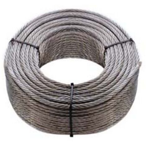 Fune Acciaio Inox Kit 6M, 2mm Filo per Tenda, Corda per Tende, Multiuso Cavo per Tende, Corde per Piante Rampicanti Sospensione
