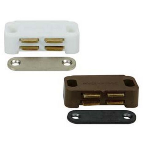 12PZ CRICCHETTI MAGNETICI PICCOLI - mm.45x21x13h attrazione Kg.3,5 marrone UCN10