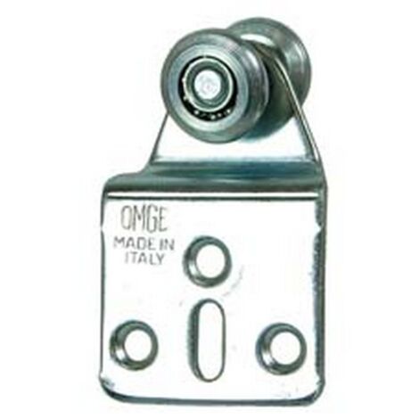5PZ CARRELLO A DUE RUOTE IN ACCIAIO PER PORTE SCORREVOLI - mm.15 (art.12)