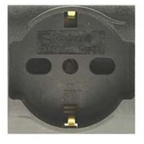3PZ PRESA SICUREZZA SCHUKO TRIVALENTE "ONDA" 2 POLI+TERRA 10/16 SCHUKO