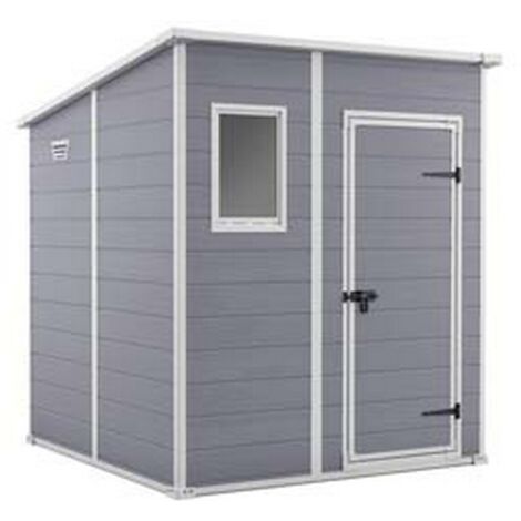 1PZ casetta da giardino manor pent grigia - cm.183,5x111x200,5h