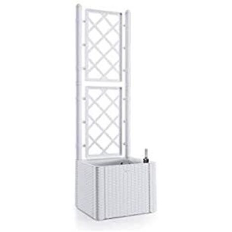 Fioriere In Cemento Lisce Rettangolari Senza Piedini Cm100x25x40h Bianco 97918240