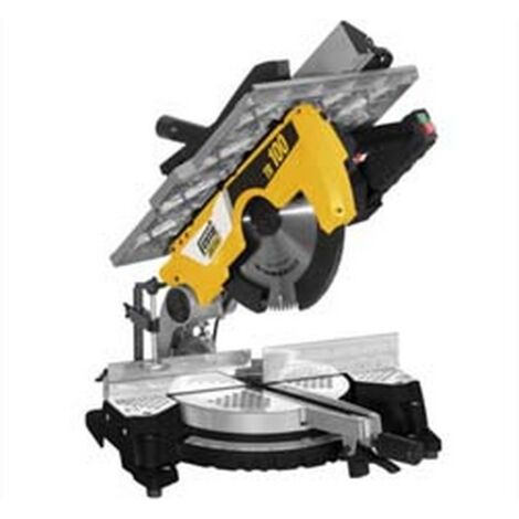 1PZ TRONCATRICE LEGNO CON PIANO SUPERIORE LAMA  MM.305 2000W (TR100)