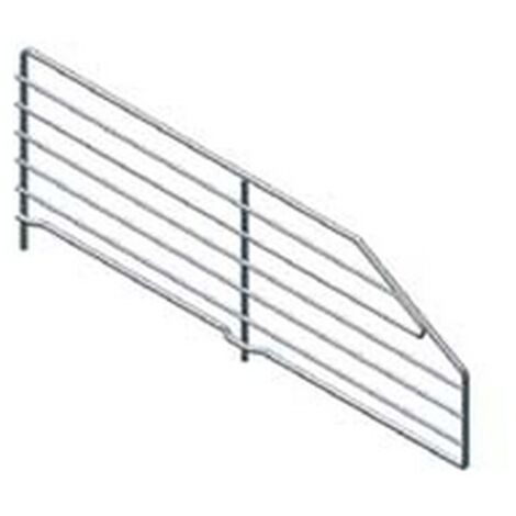 1PZ DIVISORIO TRAPEZOIDALE IN FILO CROMATO - mm.400 l.x160/80 h.