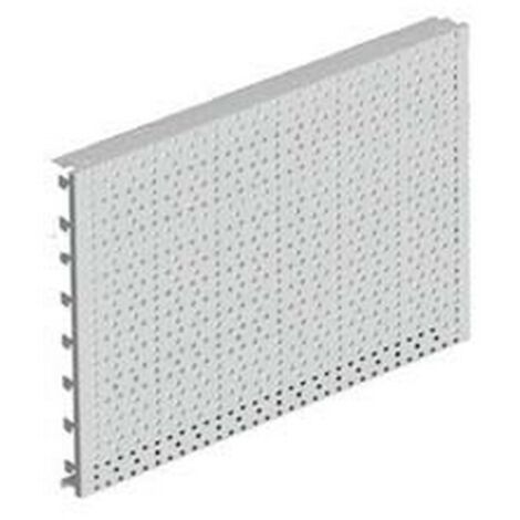 1PZ FONDALE IN LAMIERA FORATO MM.400H GRIGIO RAL 7035 - mm.1000 l.x400 h.