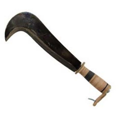 Roncola Sfrattarola Tipo Dronero - Lama 50 Cm, Manico In Legno, Per Agricoltura