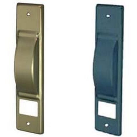 5PZ PLACCA PER AVVOLGITORI SEMINCASSO  - bronzato anodizzato