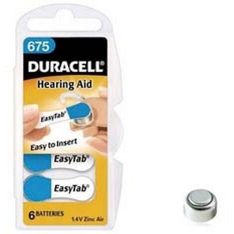 Batterie Zenipower Batterie A675 Per Impianti Cocleari E Apparecchi Acustici Confezione Da 6 Zinco N 828879 - Foto 3