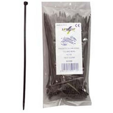 1BLISTER FASCETTE NYLON NERE - mm.4,8x450
