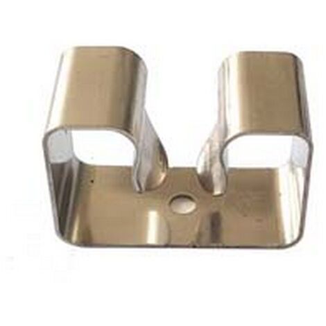 12PZ GANCIO APPENDISCOPA 1 POSTO ACCIAIO INOX SENZA BASE