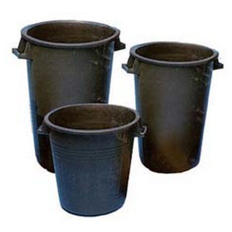 1PZ BIDONI NERI PER USO AGRICOLO SENZA COPERCHIO - lt.120 cm.53 altezza cm.78