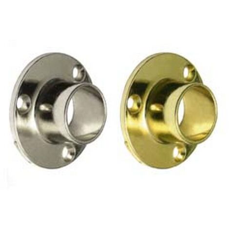 5PZ Reggitubo A Ghiera Fisso Cromato 18mm - Supporto Per Tubi Per Armadi - Foto 9