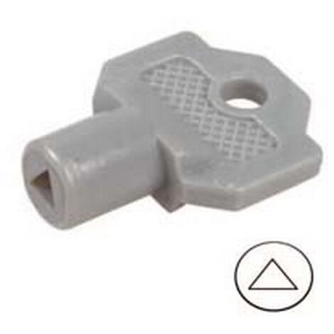 10PZ CHIAVE PLASTICA PER CILINDRO CON TRIANGOLO PER QUADRI ELETTRICI 154A