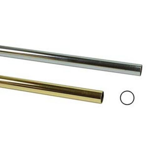 5PZ TUBO ARMADIO E ARREDAMENTO TONDO IN ACCIAIO - ø mm.25 - mt.3 di altezza cro