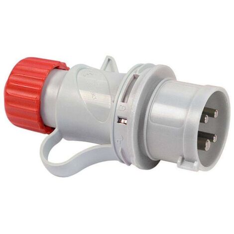 1PZ SPINA INDUSTRIALE VOLANTE ARGO ROSSA 3P+T+N CEE 309 IP44 16A rosso 70105 (1/5)