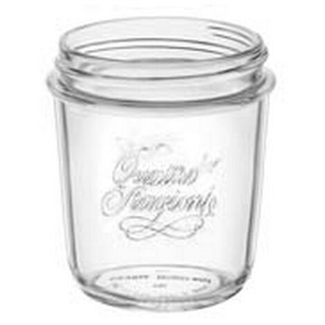 6PZ VASO VETRO BOCCA LARGA QUATTRO STAGIONI -  MM.86 ML.200